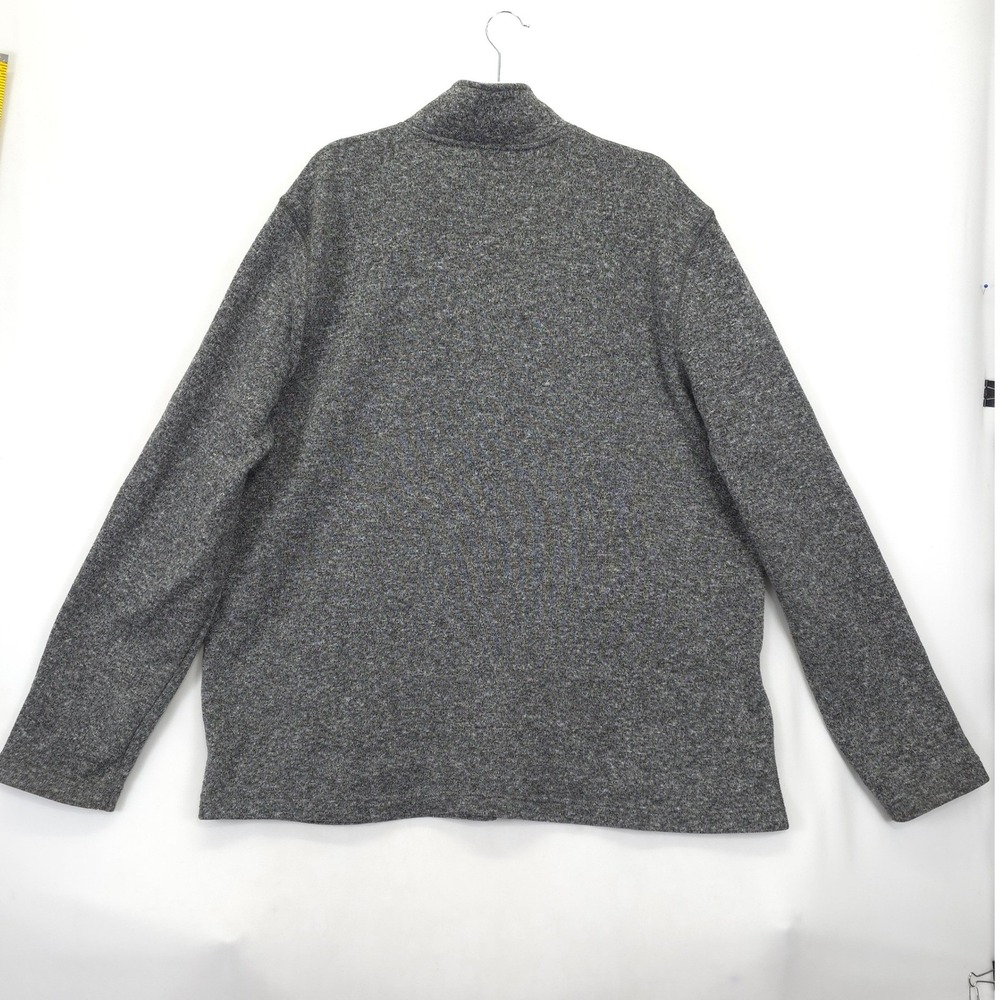 Sonoma Goods for Life Men's 3XL Tall Gray Full Zip Fleece Jacket Warm Soft - Picture 2 of 10